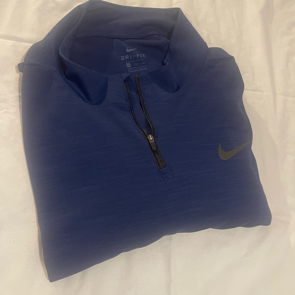 Nike Gray Dri-FIT Zip Pullover